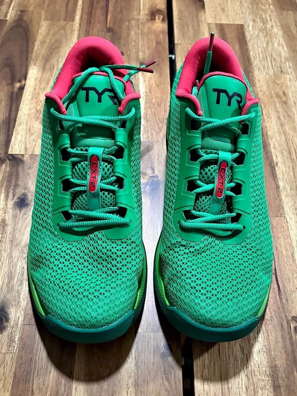TYR CXT-2 Trainer Green Athletic Sneakers Size  US 10.5 Men / 12 Women